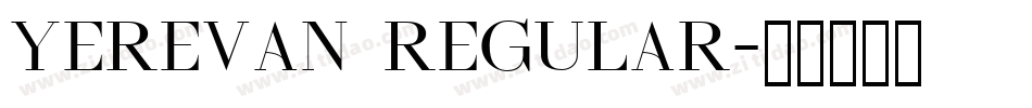 Yerevan Regular字体转换